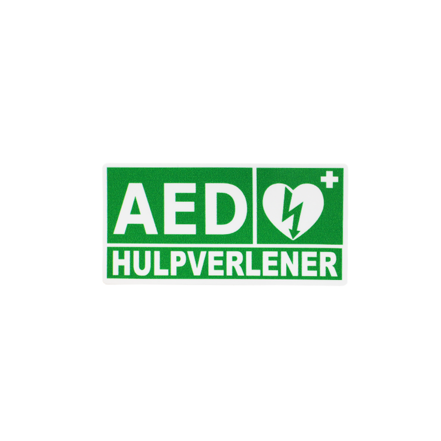 Sticker AED Hulpverlener